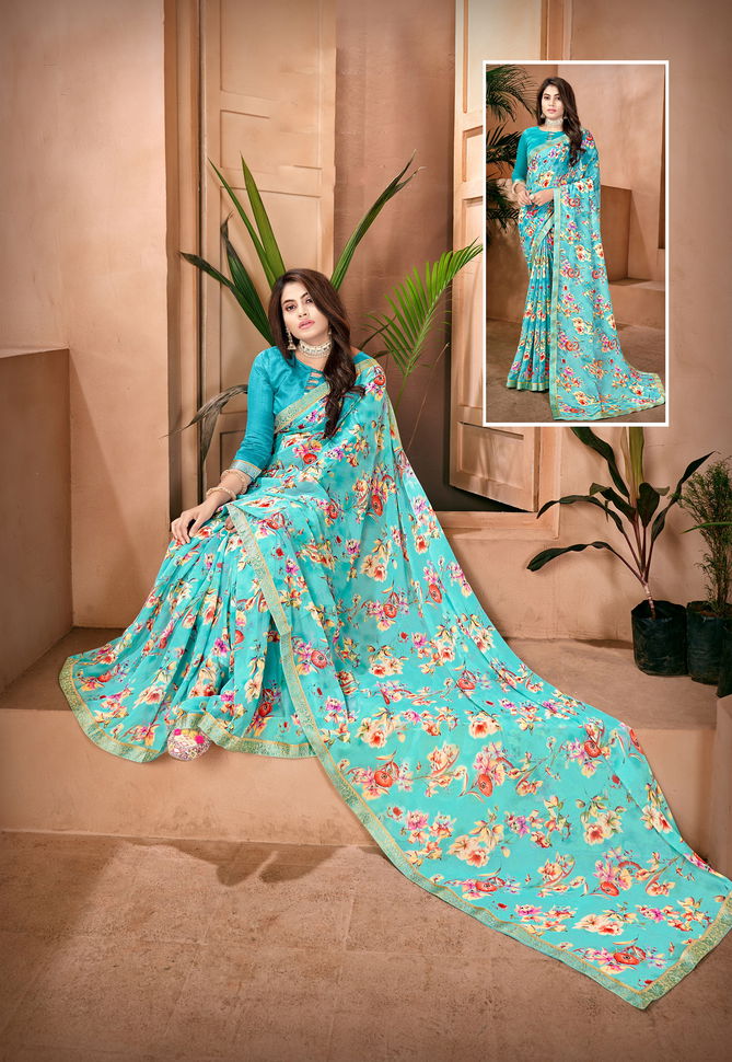 Jyoti S1602 Floral Printed Daily Wear Sarees Catalog
